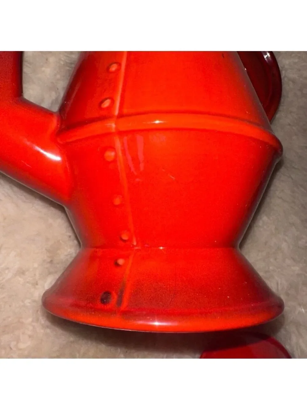 Vintage Metlox Poppytrail Red Rooster Coffee Tea Pot with Lid MCM Retro
